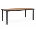 Stół ogrodowy aluminiowy grafitowy NIAGARA 190x90 blat kompozyt drewniany