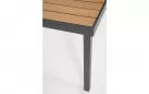 Stół ogrodowy aluminiowy grafitowy NIAGARA 190x90 blat kompozyt drewniany