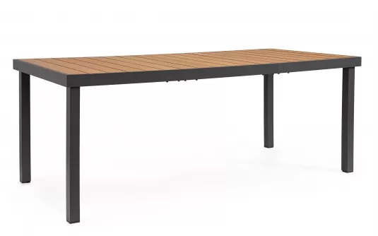 Stół ogrodowy aluminiowy grafitowy NIAGARA 190x90 blat kompozyt drewniany Stół ogrodowy aluminiowy grafitowy NIAGARA 190x90 blat kompozyt drewniany