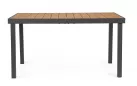 Stół ogrodowy aluminiowy grafitowy NIAGARA 140x80 blat kompozyt drewniany