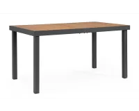 Stół ogrodowy aluminiowy grafitowy NIAGARA 140x80 blat kompozyt drewniany