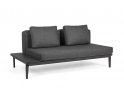 Szara sofa podwójna modułowa nowoczesna na taras MATRIX bizzotto
