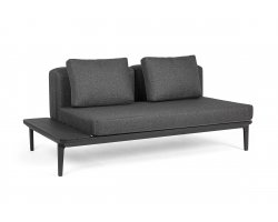 Szara sofa podwójna modułowa nowoczesna na taras MATRIX bizzotto