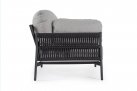 Nowoczesny fotel wypoczynkowy na taras aluminiowy antracyt PARDIS bizzotto