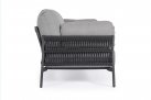 Nowoczesna sofa na taras aluminiowa ciemnoszara PARDIS bizzotto