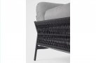 Nowoczesna sofa na taras aluminiowa ciemnoszara PARDIS bizzotto
