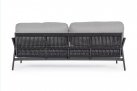 Nowoczesna sofa na taras aluminiowa ciemnoszara PARDIS bizzotto