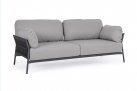 Nowoczesna sofa na taras aluminiowa ciemnoszara PARDIS bizzotto