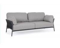 Nowoczesna sofa na taras aluminiowa ciemnoszara PARDIS bizzotto