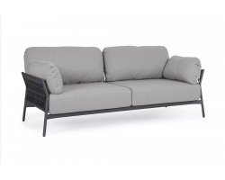Nowoczesna sofa na taras aluminiowa ciemnoszara PARDIS bizzotto