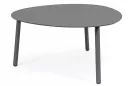 Grafitowy owalny stolik kawowy na taras SPARKY 100x70 na 3 nogach bizzotto