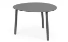 Grafitowy owalny stolik kawowy na taras SPARKY 70x56 na 3 nogach bizzotto
