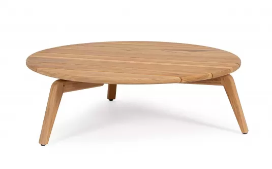 Okragły stolik kawowy teak Ø90 cm EULARIA bizzotto