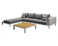 Narożnik na taras z szezlongiem szeroki POLO PRO