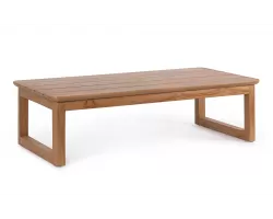 Stolik kawowy EVORA 1200x60 cm prostokątny drewno teak premium