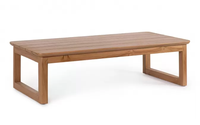 Stolik kawowy EVORA 1200x60 cm prostokątny drewno teak premium