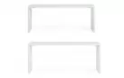 Zestwa 2 białych stolików w piper nakładanych na zestaw
