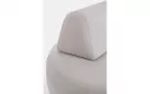 Szarobeżowa sofa nowoczesna o okrągłych kształtach na taras Olfein COOPER bizzotto