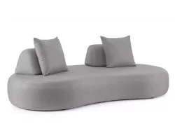 Ciemnoszara sofa nowoczesna na taras Olfein PIPER bizzotto