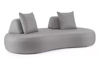 Ciemnoszara sofa nowoczesna na taras Olfein PIPER bizzotto