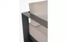 Meble grafitowe aluminiowe sofa + 2 fotele i stolik MOSES bizzotto