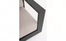 Meble grafitowe aluminiowe sofa + 2 fotele i stolik MOSES bizzotto