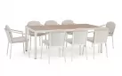 Meble stołowa dla 8 osób jasnobezowy ULISES Bizzotto
