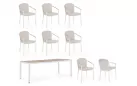Meble stołowa dla 8 osób jasnobezowy ULISES Bizzotto