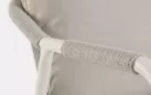 Meble ogrodowe na balkon aluminiowe kolor jasnoszary MIRAVET lina beżowa bizzotto