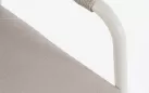 Meble ogrodowe na balkon aluminiowe kolor jasnoszary MIRAVET lina beżowa bizzotto