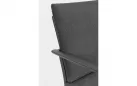 Grafitowe meble ogrodowe wypoczynkowe aluminiowe KONNOR bizzotto