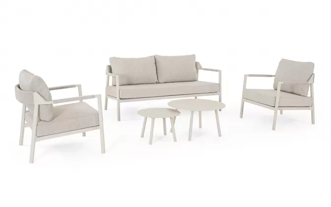 Nowoczesnem meble ogrodowe beżowe ROPERY bizzotto