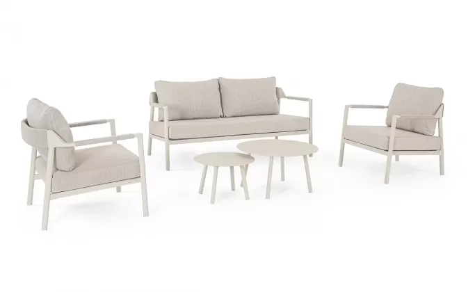 Nowoczesnem meble ogrodowe beżowe ROPERY bizzotto