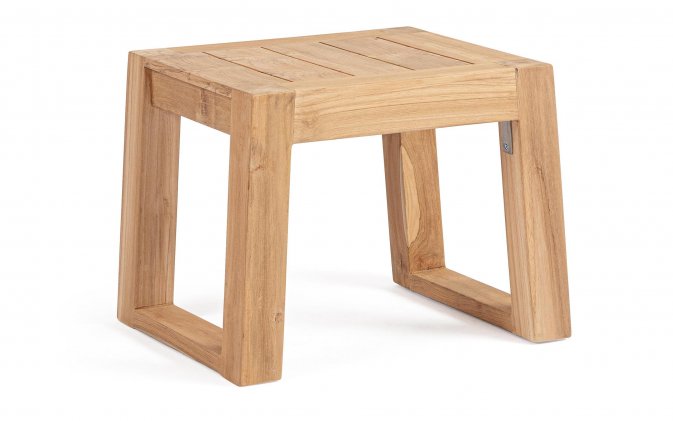 Stolik boczny kawowy z drewna teakowego premium Jeremy Bizzotto