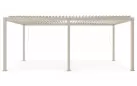 Pergola beżowa z zamykanym dachem lamelowym 3x6 m GARDA Bizzotto