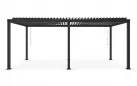 Pergola grafitowa z zamykanym dachem lamelowym 3x6 m GARDA Bizzotto