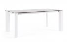Biały stół ogrodowy aluminiowy OTAVIO 180 cm  z ceramicznym blatem 