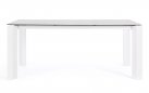 Biały stół ogrodowy aluminiowy OTAVIO 180 cm  z ceramicznym blatem 