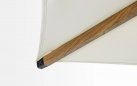 Parasol obrotowy z nogą boczną aluminiowy powłoka drewno / poszycie beż 4x4 ORION bizzotto