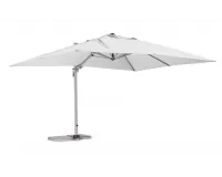 Parasol ogrodowy z podstawą biały 3 x 4 m saragozza bizzotto