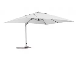 Parasol ogrodowy z podstawą biały 3 x 4 m saragozza bizzotto