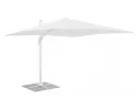 Biały parasol z nogą boczną 3x3 m VEGA bizzotto noga biała