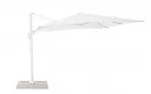 Biały parasol z nogą boczną 3x3 m VEGA bizzotto noga biała