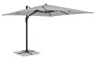 Jasnoszary parasol z nogą boczną 3x3 m VEGA bizzotto noga antracyt