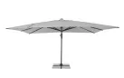 Jasnoszary parasol z nogą boczną 3x3 m VEGA bizzotto noga antracyt