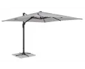 Jasnoszary parasol z nogą boczną 3x4 m VEGA bizzotto noga antracyt