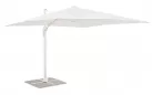 Biały parasol z nogą boczną 3x3 m VEGA bizzotto noga biała