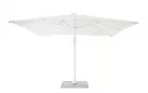 Biały parasol z nogą boczną 3x3 m VEGA bizzotto noga biała