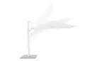 Biały parasol z nogą boczną 3x3 m VEGA bizzotto noga biała