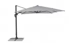Jasnoszary parasol z nogą boczną 3x4 m VEGA bizzotto noga antracyt